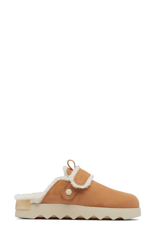 Sorel Women's Viibe Cozy Slip-on Clog Flats Women's Shoes In Tawny Buff/natural