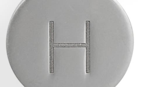 Meshmerise Initial Disc Charm Bracelet In White-h