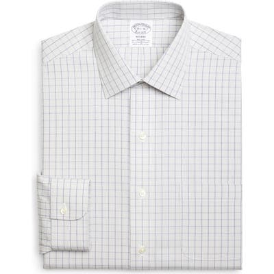 Brooks Brothers Regent Regular Fit Non-Iron Stretch Check Dress Shirt