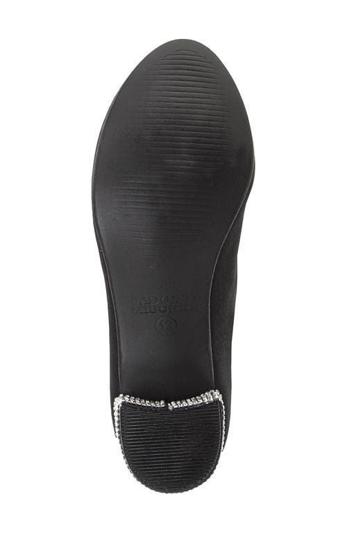 Badgley Mischka Collection Kids' Bow Pump In Black Satin