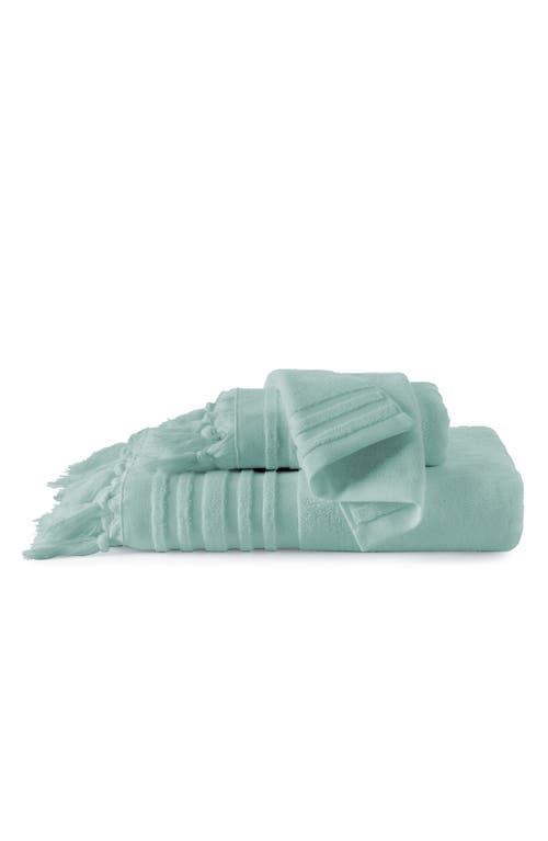 Shop Ugg(r) Ava Tied Fringe Bath Towel In Shark Grey