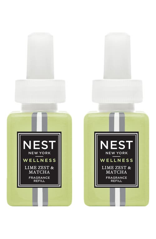 NEST New York x Pure Home Fragrance Diffuser Refill Duo in Lime Zest Matcha at Nordstrom