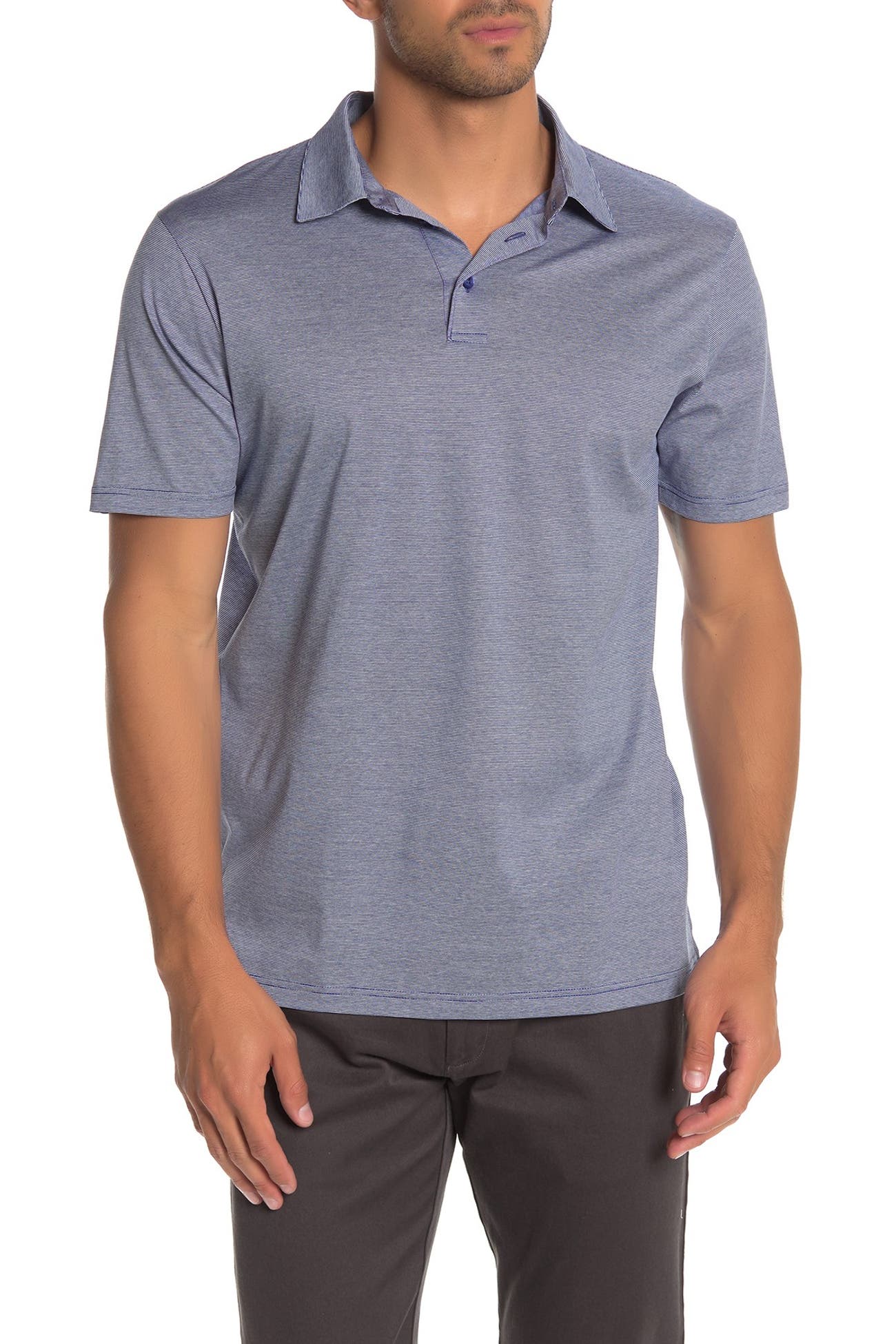 David Donahue | Knit Short Sleeve Polo | Nordstrom Rack