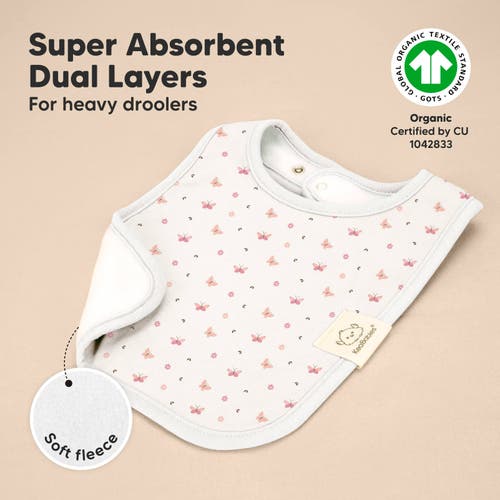 Keababies 8-pack Coast Drool Bibs In Butterflies