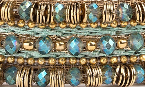 Shop Deepa Gurnani Milani Cuff Bracelet In Teal