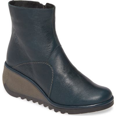 Fly London Nest Wedge Bootie, Blue