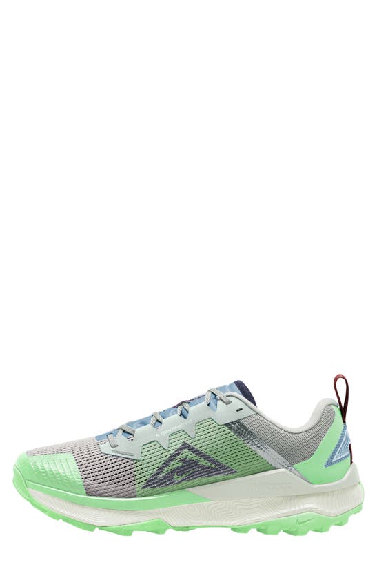 Shop Nike Wildhorse 8 Trail Running Shoe In White/ Thunder Blue/ Green