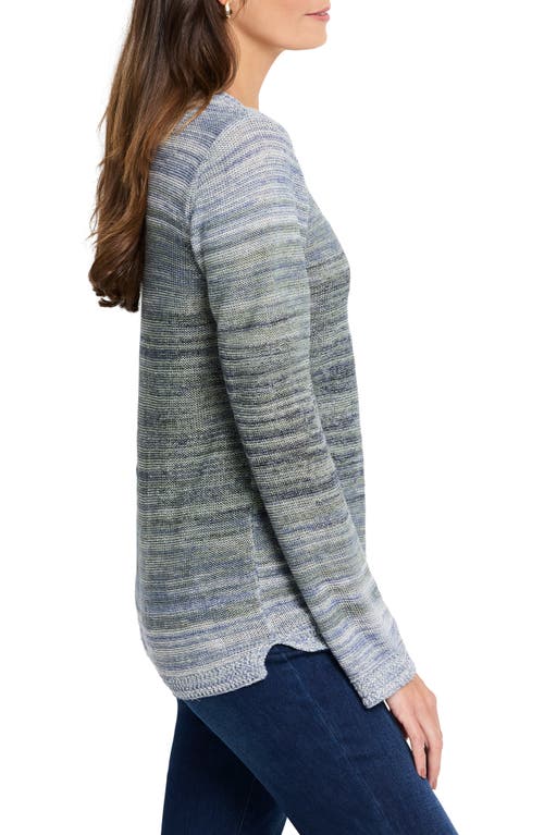 Shop Nic + Zoe Nic+zoe Hazy Shades Sweater In Green Multi