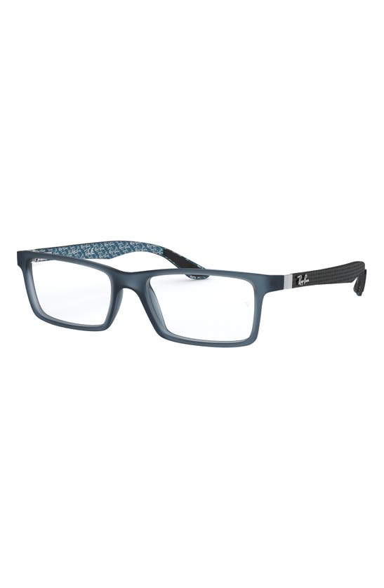 Ray Ban Unisex 53mm Rimless Optical Glasses In Blue