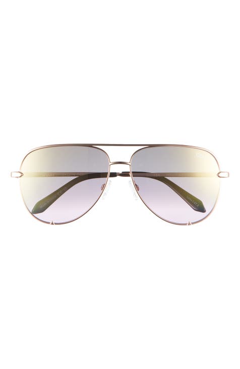 Women's Purple Aviator Sunglasses