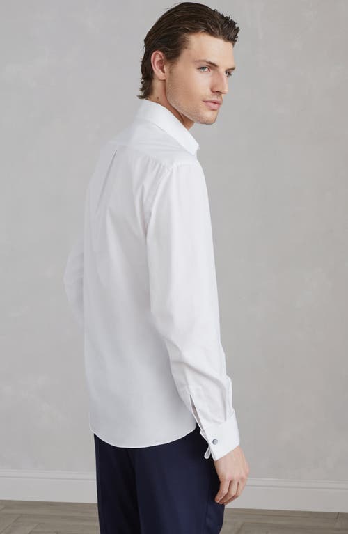 Shop Brunello Cucinelli Tuxedo Shirt In White