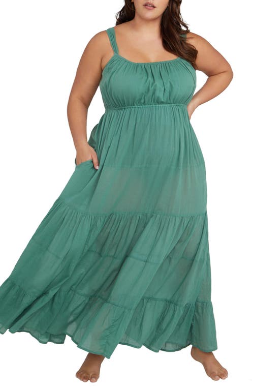Liszt Cover-Up Dress in Sage Green
