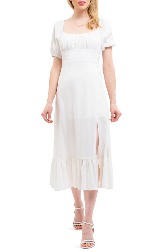 the dafni cutout linen midi dress by maeve Maeve Midi Dress main image 0