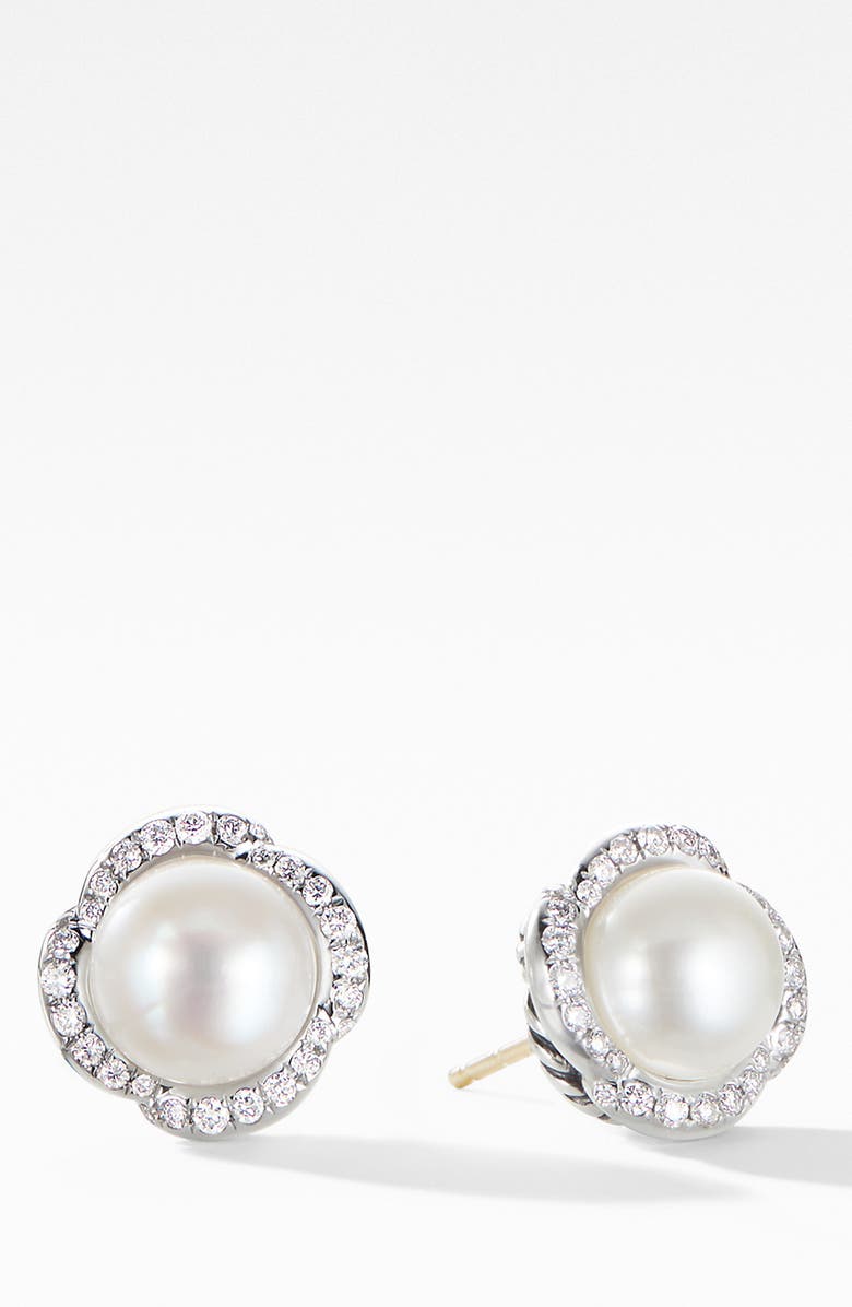 David Yurman Continuance Pearl Earrings with Diamonds | Nordstrom