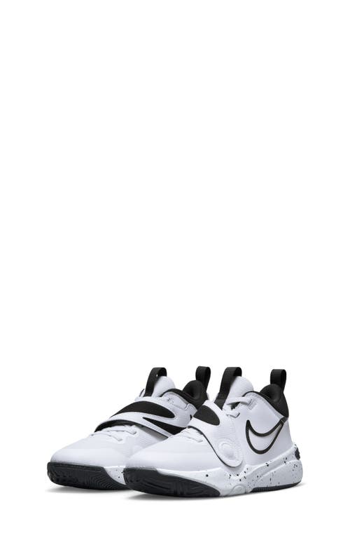 Nike Kids' Team Hustle D 11 Basketball Sneaker In White