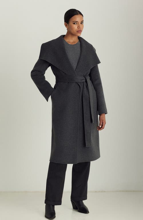 Shop Dawn Levy Gisele Coat In Shadow Grey