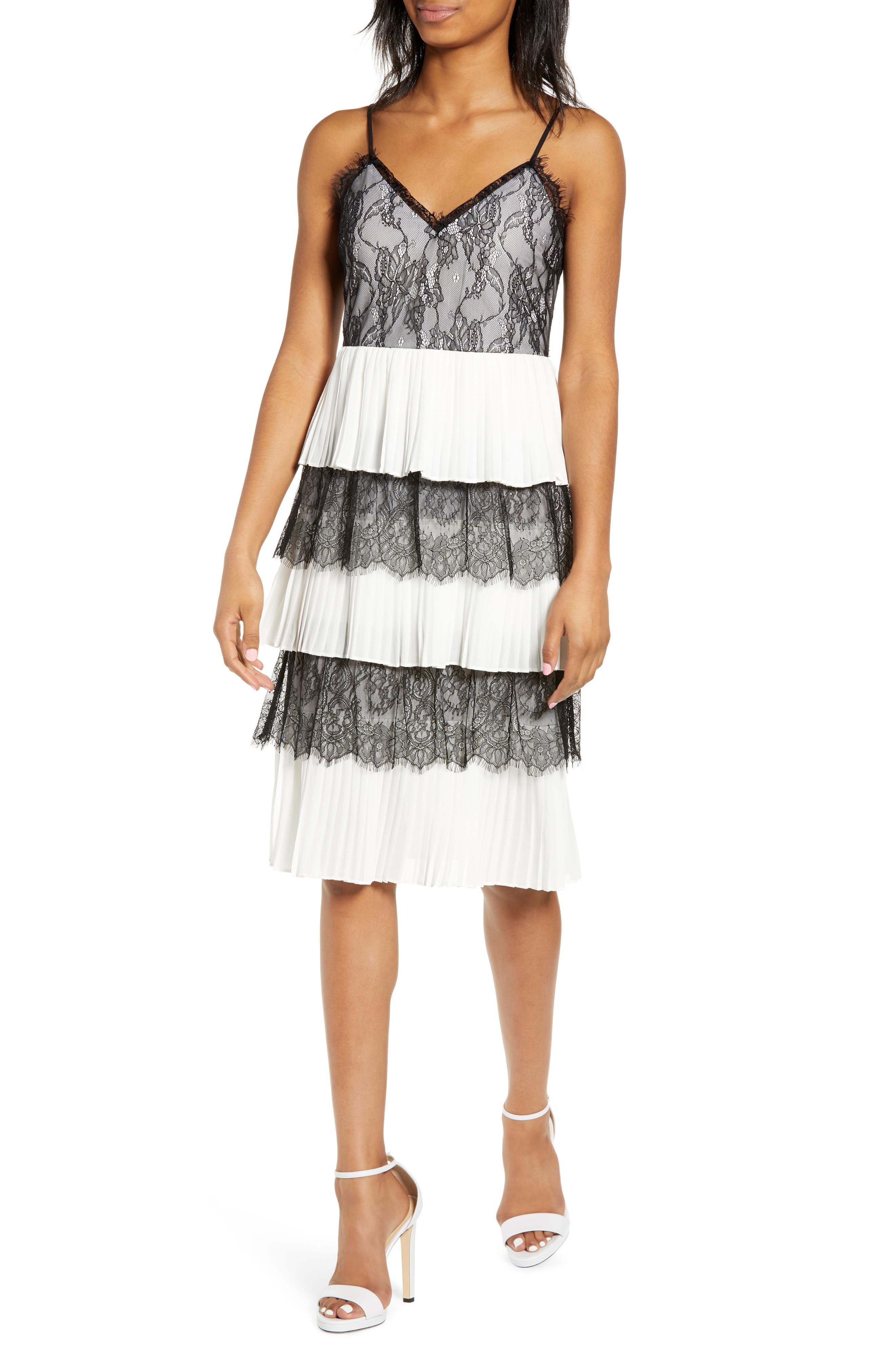 Endless Rose Tiered Lace Dress, White