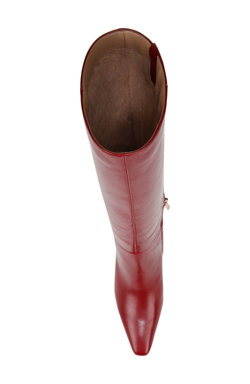 Shop Sam Edelman Sylvia Knee High Boot In Cabernet Red