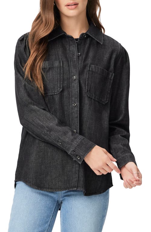 PAIGE Mattie Denim Shacket in Washed Carbon at Nordstrom, Size Xx-Small