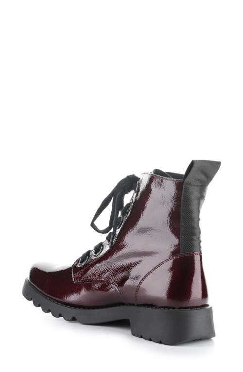 Shop Fly London Ragi Combat Boot In 043 Burgundy Rock