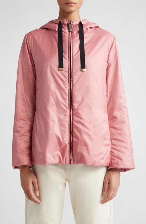 Max Mara GreenH Insulated Hooded Jacket in Coral at Nordstrom, Size 14