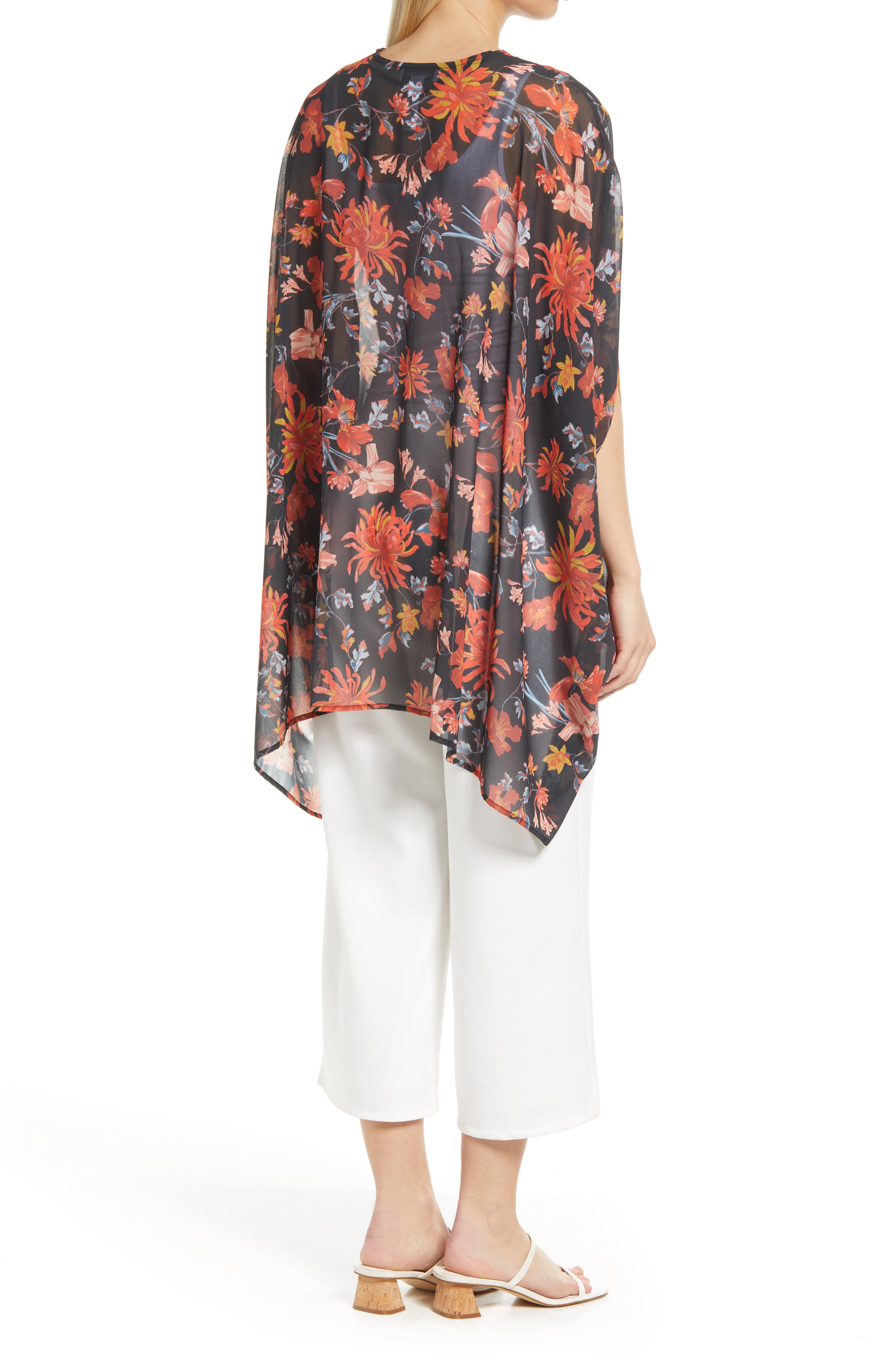 Nordstrom Floral Chiffon Caftan | Nordstrom