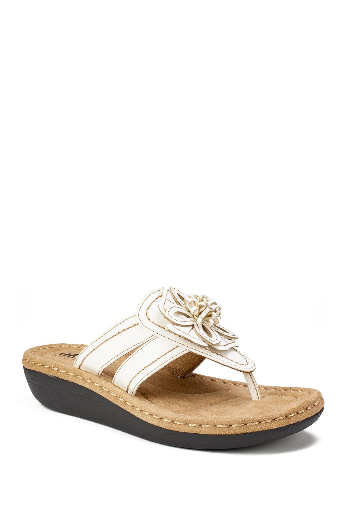 CLIFFS BY WHITE MOUNTAIN Low heels CARNATION THONG COMFORT SANDAL