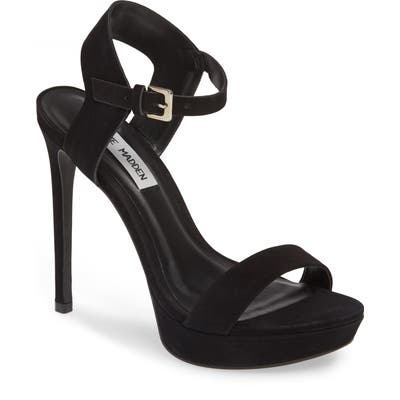 Steve Madden Fascinate Platform Sandal- Black