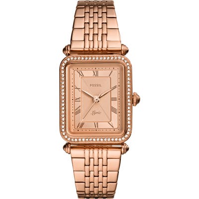 Fossil Lyric Crystal Bracelet Watch, 2m