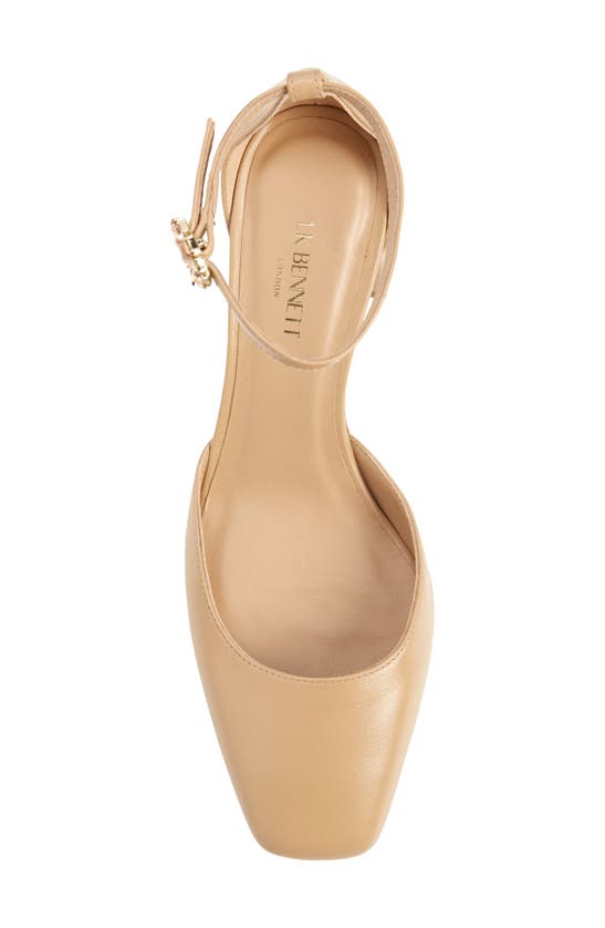 Lk Bennett Darling Ankle Strap Pump In Latte