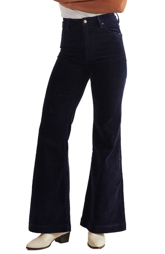 Shop Rolla's Eastcoast Flare Pants In Midnight