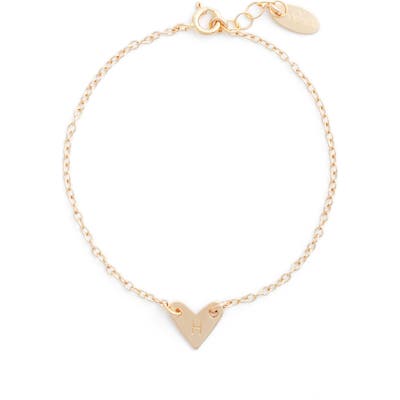 Nashelle Initial Heart Bracelet