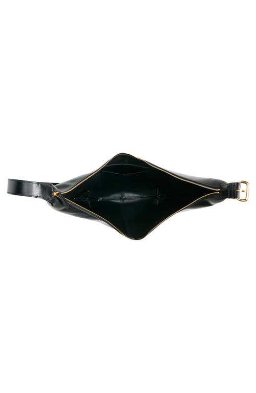 Shop Madewell The Essential Curve Shoulder Bag In True Black