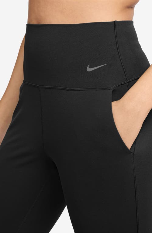 Shop Nike Zenvy High Waist Joggers In Black/black