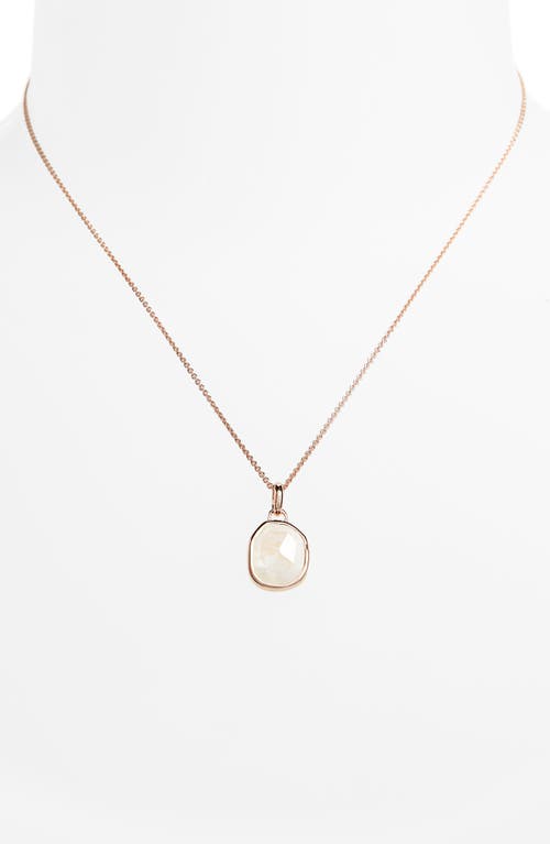 Siren Semiprecious Stone Pendant Necklace in Moonstone