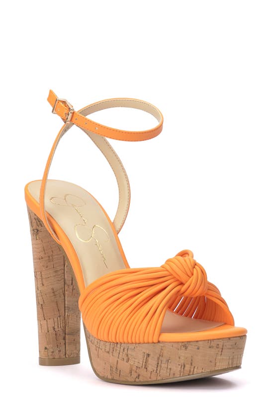 Jessica Simpson Immie Platform Sandal In Mango Sorbet Itlnpp