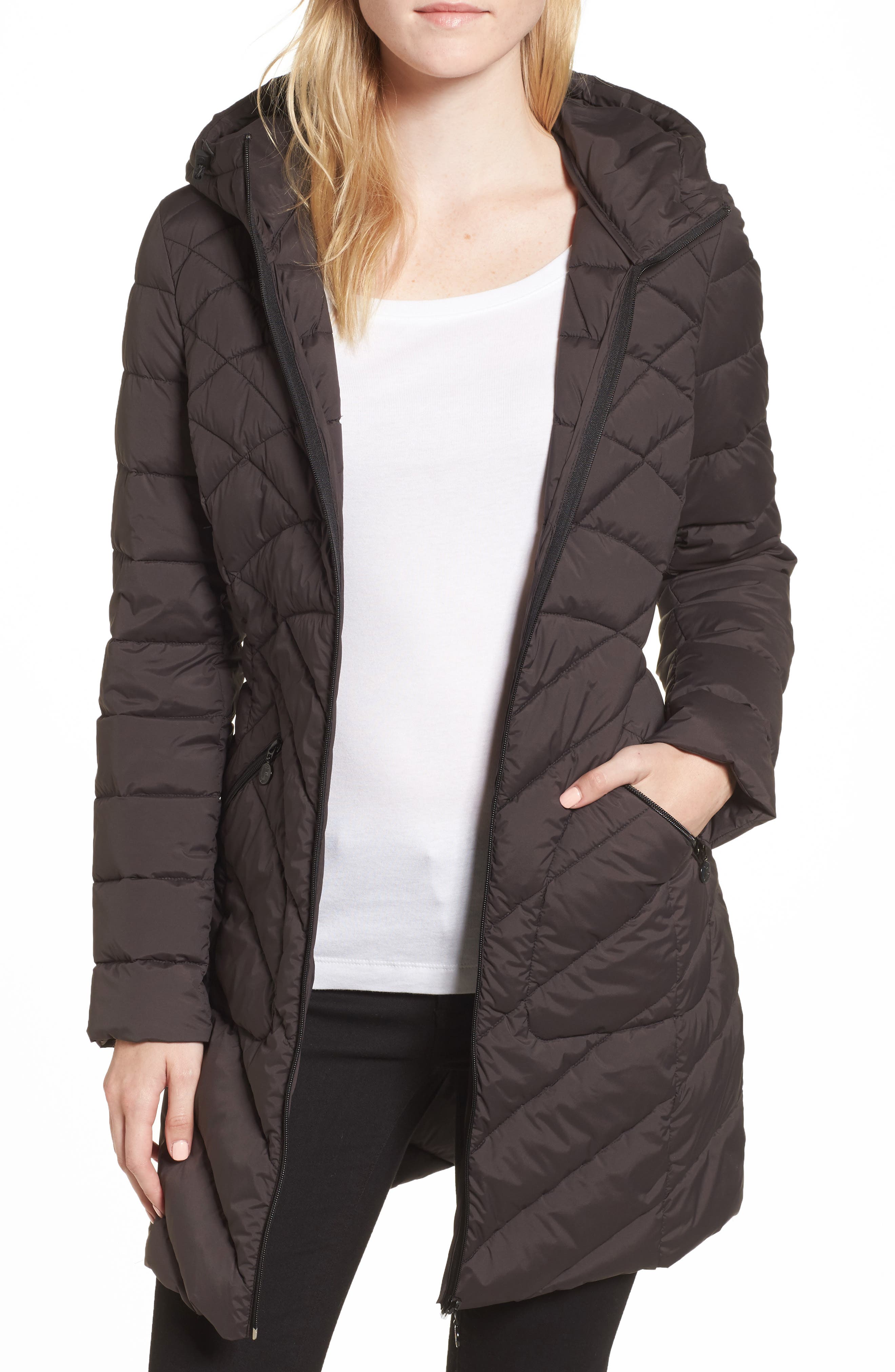Bernardo Packable Hooded Down & PrimaLoft® Walker Jacket Nordstrom