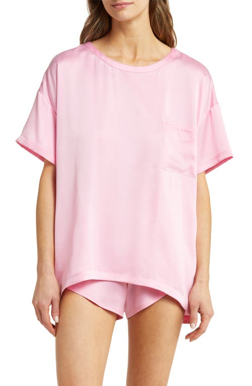 Lunya Washable Silk Short Pajamas in Etude Pink