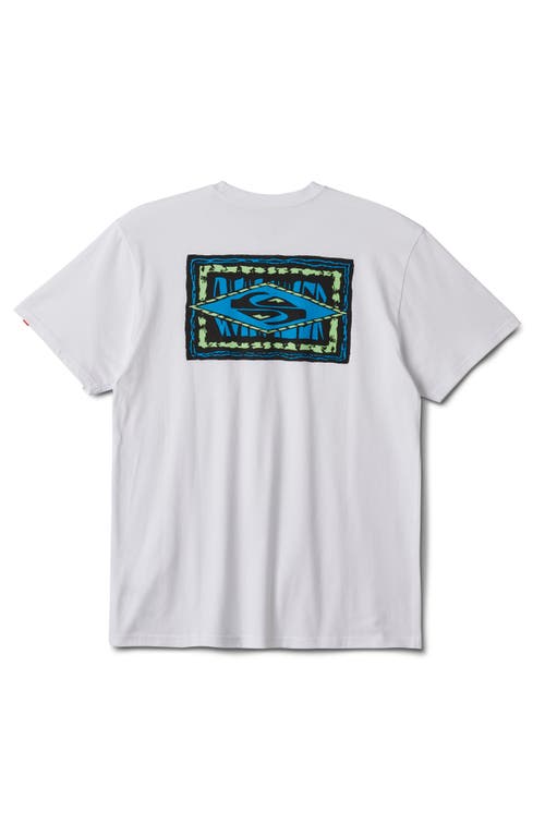 Shop Quiksilver Echos In Time Graphic T-shirt In White