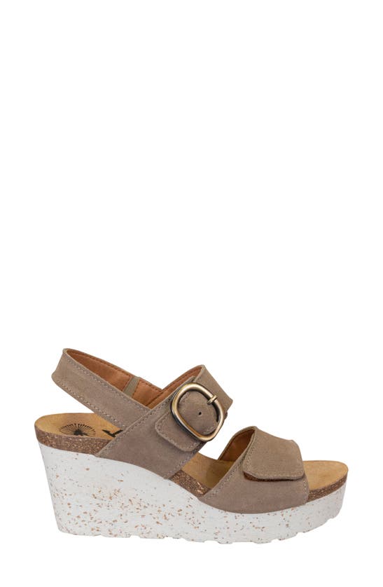 Shop Otbt Peasant Wedge Sandal In Greige