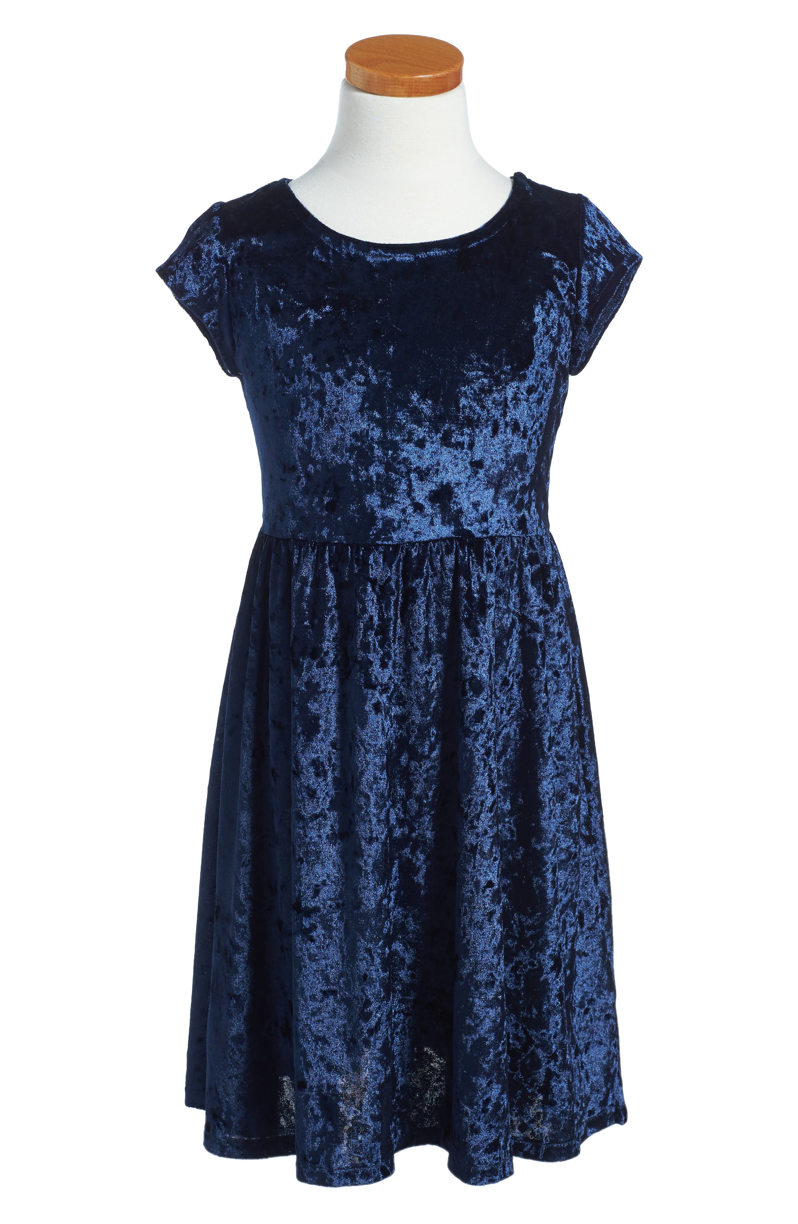 lace top bloom skater dress