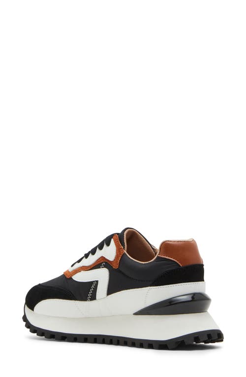 Blondo Lois Retro Waterproof Running Sneaker In Black/tan