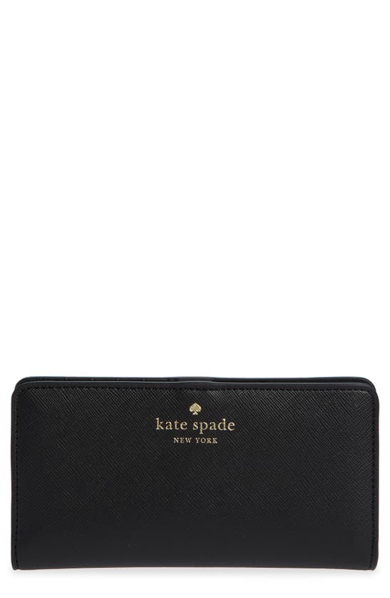 Kate Spade Schuyler Large Slim Bifold Wallet In Black