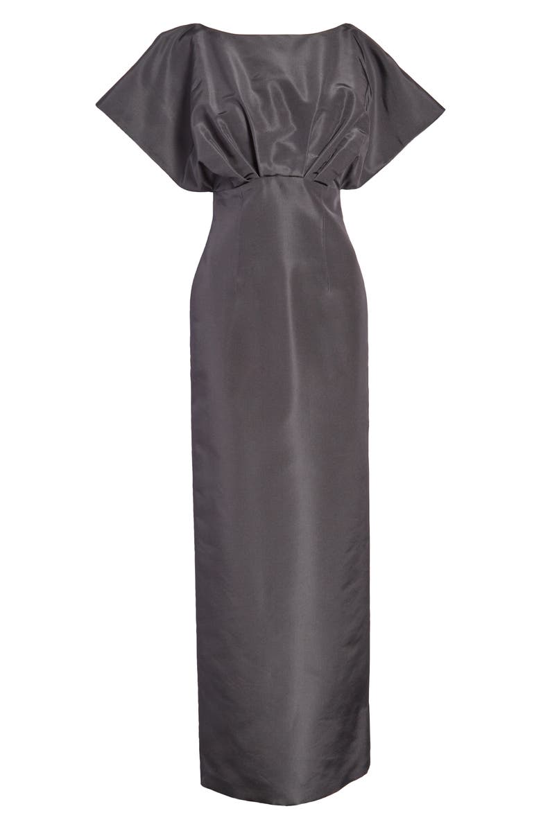 Carolina Herrera Fan Bodice Silk Column Gown | Nordstrom