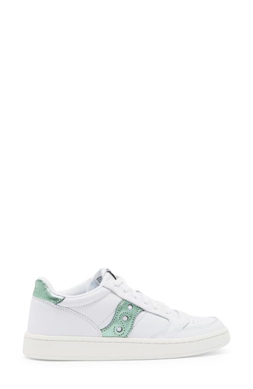 Shop Saucony Jazz Court Low Top Sneaker In White/green