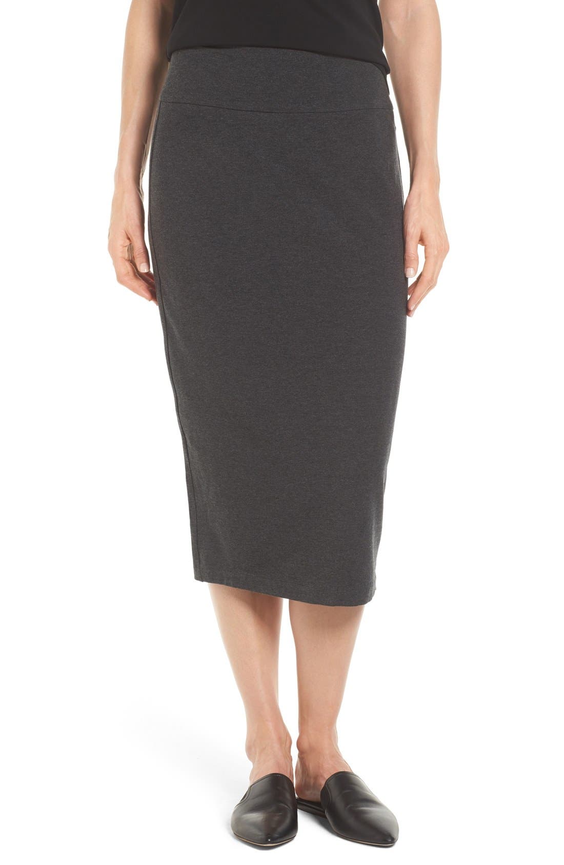 Eileen Fisher Cozy Jersey Pencil Skirt (Regular & Petite) Nordstrom