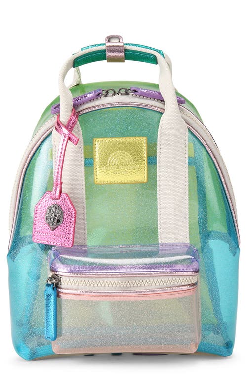 Small Southbank Vinyl Backpack in Blue Multi