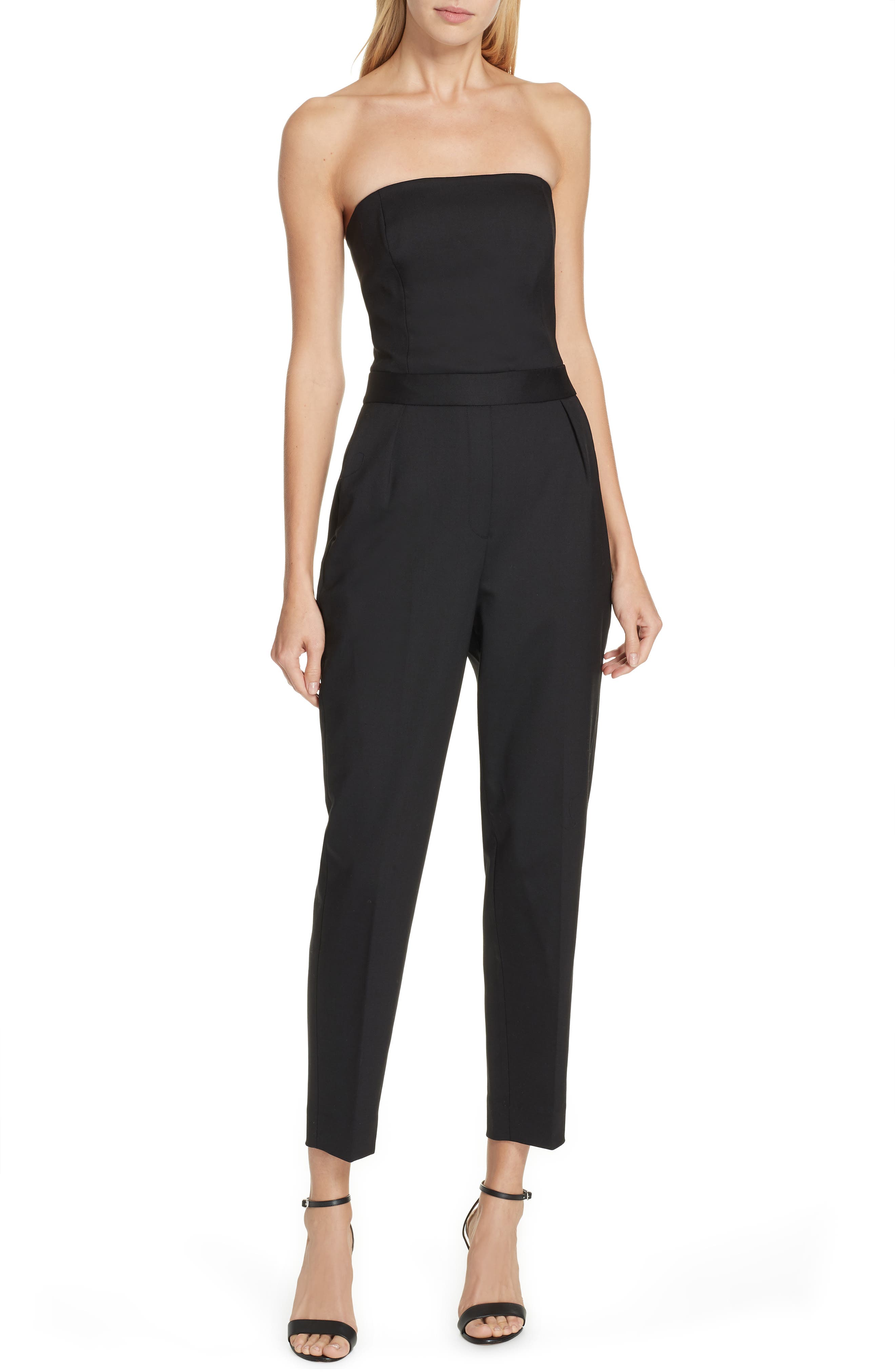 theory strapless jumpsuit