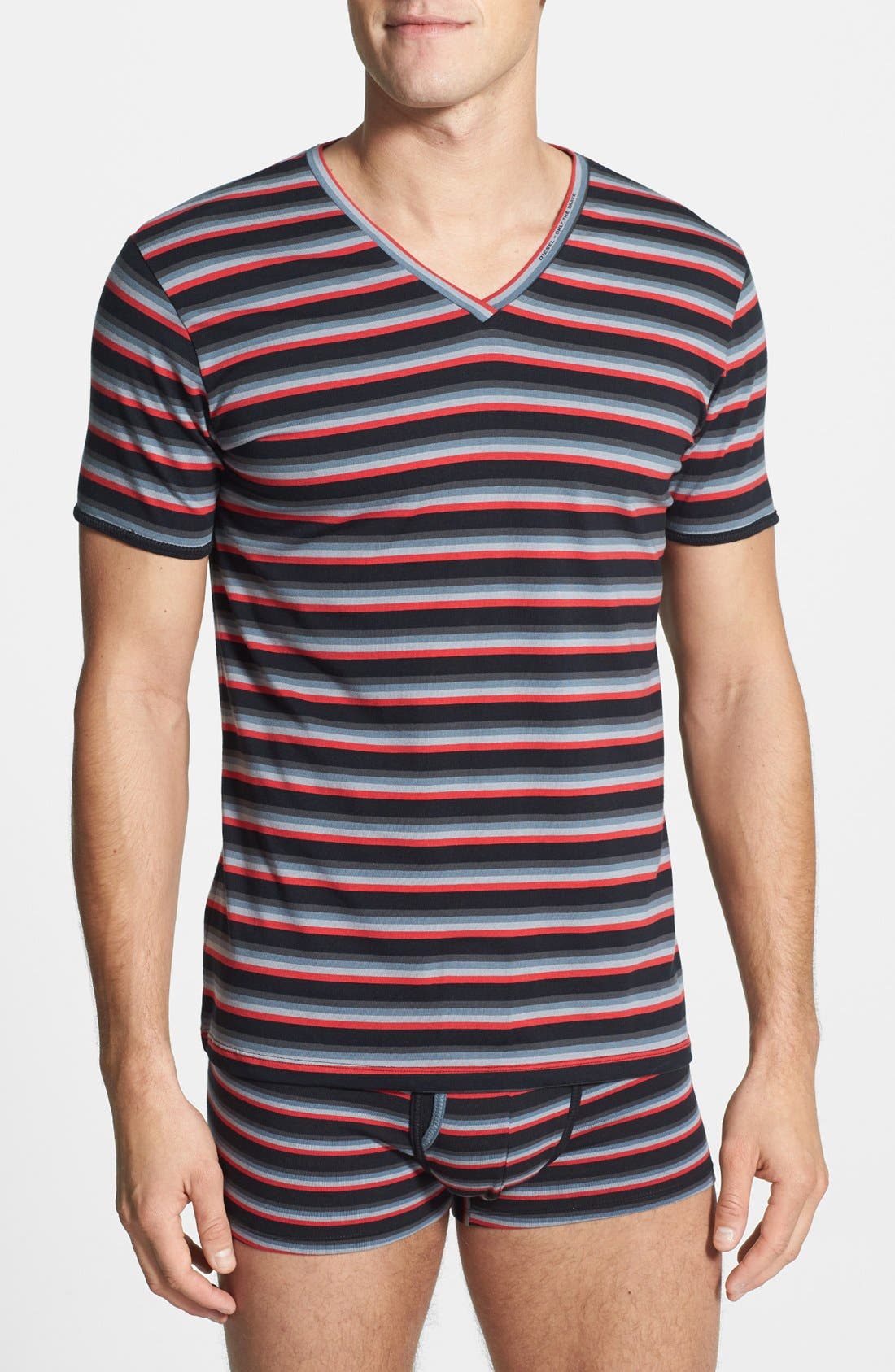 DIESEL® 'Michael' Striped VNeck Undershirt Nordstrom