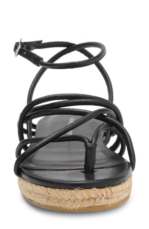 Longchamp Espadrille Sandal In Black